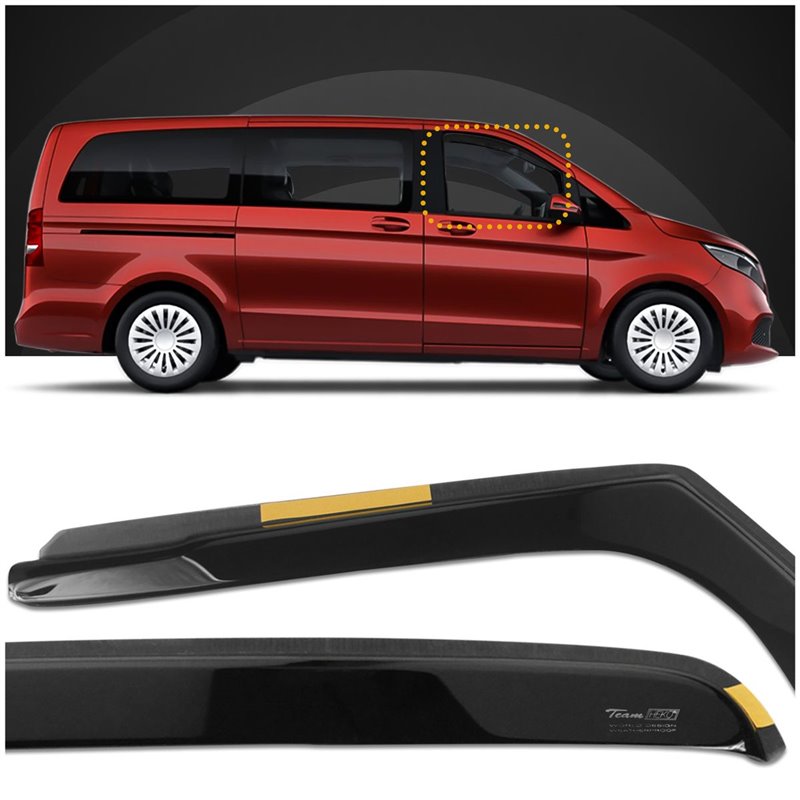 Window deflectors Mercedes V-Klasa W447 2014-