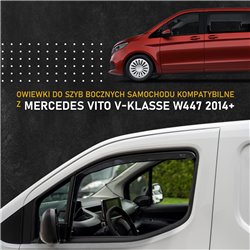 Window deflectors Mercedes V-Klasa W447 2014-