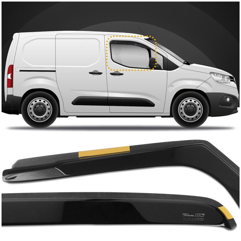 Window deflectors Toyota Proace City K9 2020-