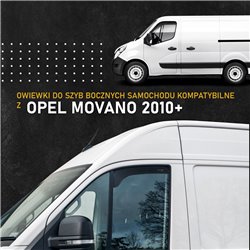 Window deflectors Opel Movano B X62 2011-2021