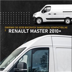 Window deflectors Renault Master X62 2011-