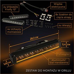 Zestaw LED atrapy chłodnicy Ford Ranger IV (P703 | 2AB) 2022-