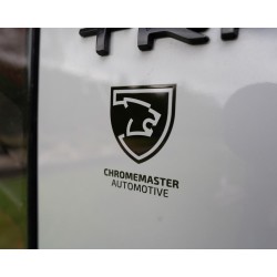 Durable Chromemaster Automotive 2025 Sticker – Black, 50x60 mm