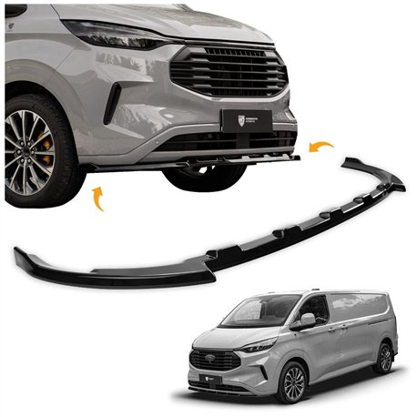 Front splitter for Ford Transit Custom 2023- | ABS plastic