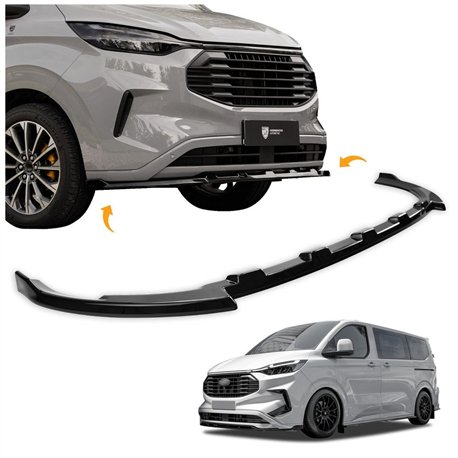 Front splitter for Ford Tourneo Custom 2023- | ABS plastic