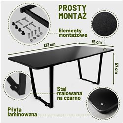 Trunk bed for Ford Tourneo Custom II (V710 | T7) 2023- | Black |