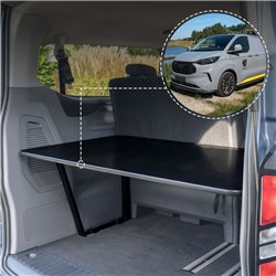 Półka bagażnika (łóżko) do Ford Tourneo Custom II 2023- | Czarny