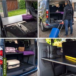 Trunk bed for Volkswagen VW Caravelle (T7 | V710) 2025- | Black |