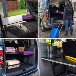 Trunk bed for Volkswagen VW Caravelle (T7 | V710) 2025- | Black |