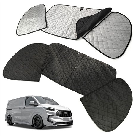 Zasłony blendy termiczne szyb przednich Ford Transit Custom 2023-
