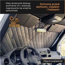Zasłony blendy termiczne szyb przednich Ford Tourneo Custom 2023-