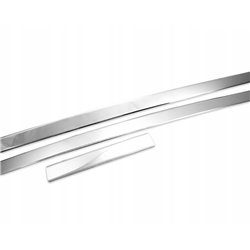 Side door trims for Ford Transit Custom 2023- | Stainless steel