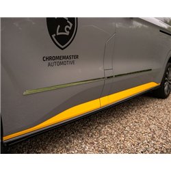 Side door trims for Ford Transit Custom 2023- | Stainless steel