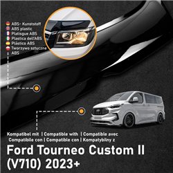 Osłona maski do Ford Tourneo Custom 2023- | Tworzywo sztuczne ABS