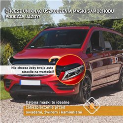 Osłona maski do Ford Tourneo Custom 2023- | Tworzywo sztuczne ABS