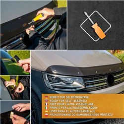 Osłona maski do Ford Tourneo Custom 2023- | Tworzywo sztuczne ABS