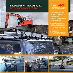 Bagażnik dachowy z ogranicznikami ładunku Ford Transit Custom (H1) 2023-