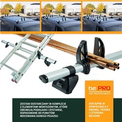 Roof rack with load stops for Ford Transit Custom (H1) 2023-