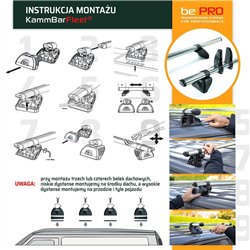 Roof rack with load stops for Ford Tourneo Custom (H1) 2023-