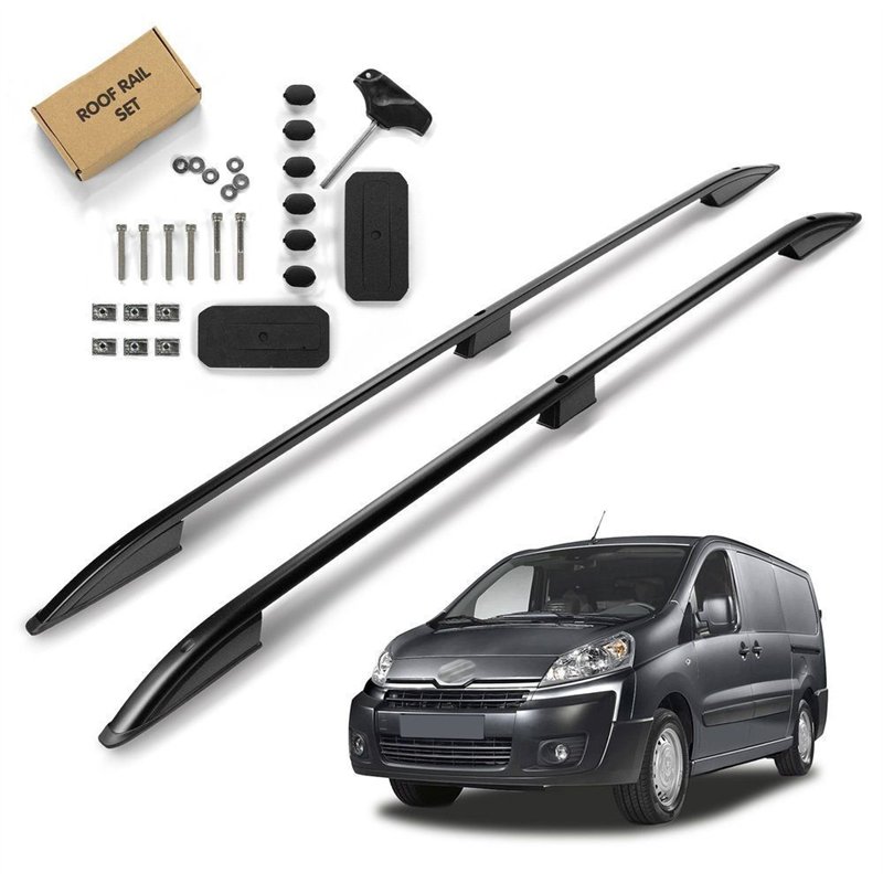 Roof rails for Toyota Proace SHORT 2013-2015 | Aluminum | Plastic