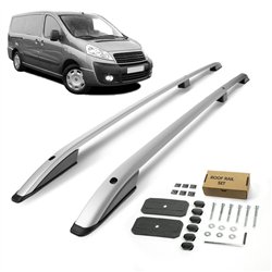 Roof rails for Peugeot Expert LONG 2007-2016 | Aluminum | Plastic