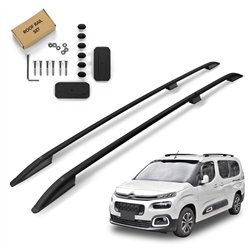 Roof rails for Citroen Berlingo LONG 2018- | Aluminum | Plastic