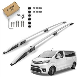 Roof rails for Toyota Proace LONG 2016- | Aluminum | Plastic