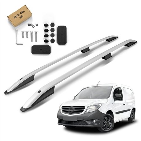 Roof rails for Mercedes Citan LONG 2012-2021 | Aluminum | Plastic