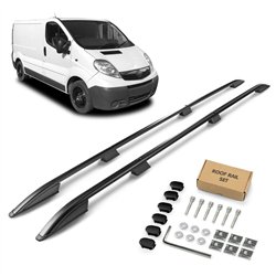 Roof rails for Opel Vivaro LONG 2001-2014 | Aluminum | Plastic