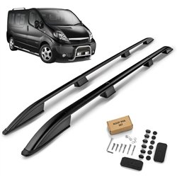 Roof rails for Opel Vivaro SHORT 2001-2014 | Aluminum | Plastic