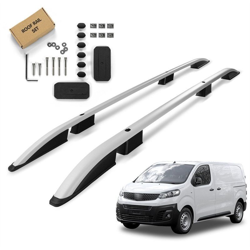 Roof rails for Fiat Scudo SHORT 2022- | Aluminum | Plastic