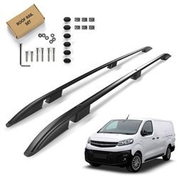 Roof rails for Opel Vivaro LONG 2019- | Aluminum | Plastic