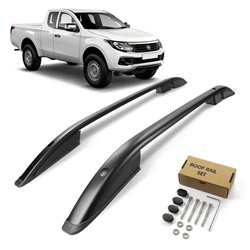 Roof rails for Fiat Fullback 4D 2016-2020 | Aluminum | Plastic