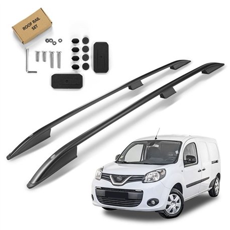 Roof rails for Nissan NV250 SHORT 2019-2022 | Aluminum | Plastic