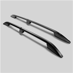 Roof rails for Fiat Qubo 2008-2019 | Black | Aluminum | Plastic