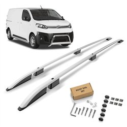 Roof rails for Citroen Jumpy 4D LONG 2016- | Aluminum | Plastic