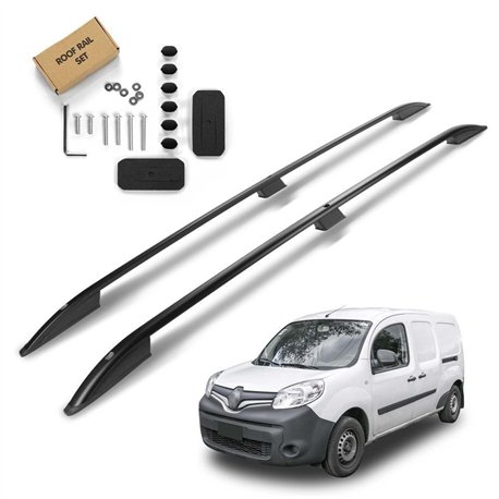 Roof rails for Renault Kangoo LONG 2008-2022 | Aluminum | Plastic