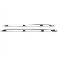 Roof rails for Opel Vivaro LONG 2001-2014 | Aluminum | Plastic