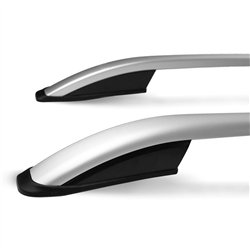 Roof rails for Opel Vivaro LONG 2001-2014 | Aluminum | Plastic