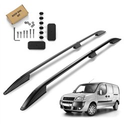 Roof rails for Fiat Doblo SHORT 2001-2010 | Aluminum | Plastic