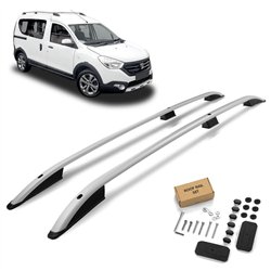 Roof rails for Dacia Dokker 2012-2021 | Aluminum | Plastic