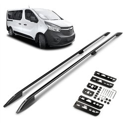 Roof rails for Opel Vivaro LONG 2014-2019 | Aluminum | Plastic
