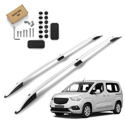 Roof rails for Opel Combo SHORT 2018- | Aluminum | Plastic