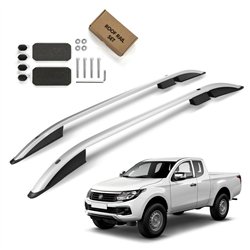 Roof rails for Fiat Fullback 4D 2016-2020 | Aluminum | Plastic
