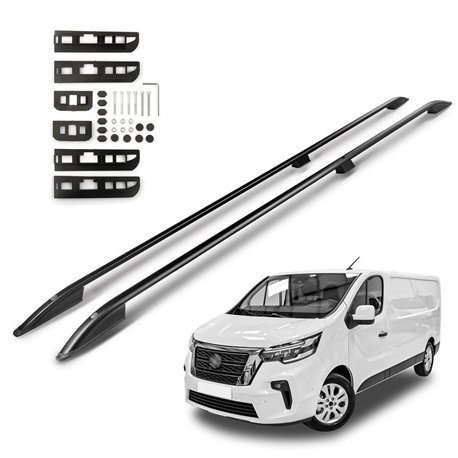 Roof rails for Nissan Primastar LONG 2021- | Aluminum | Plastic