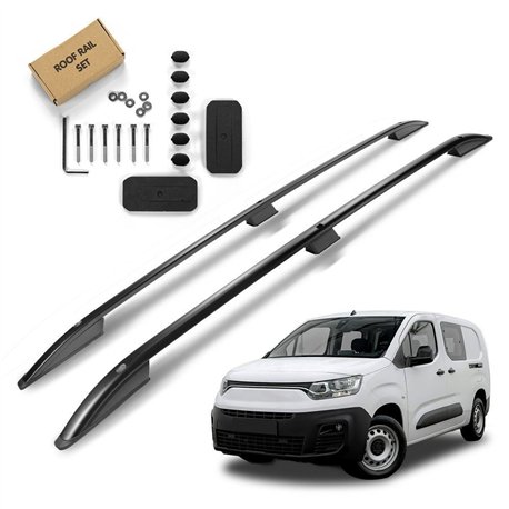 Roof rails for Fiat Doblo SHORT 2022- | Aluminum | Plastic