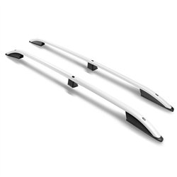 Roof rails for Fiat Qubo 2008-2019 | Silver | Aluminum | Plastic