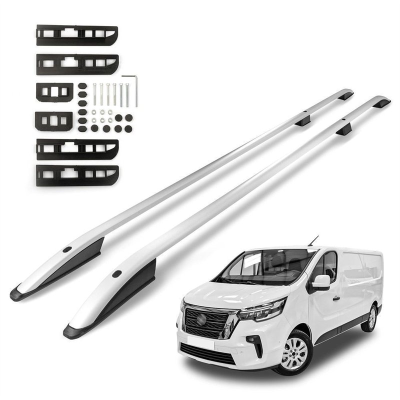 Roof rails for Nissan Primastar SHORT 2021- | Aluminum | Plastic