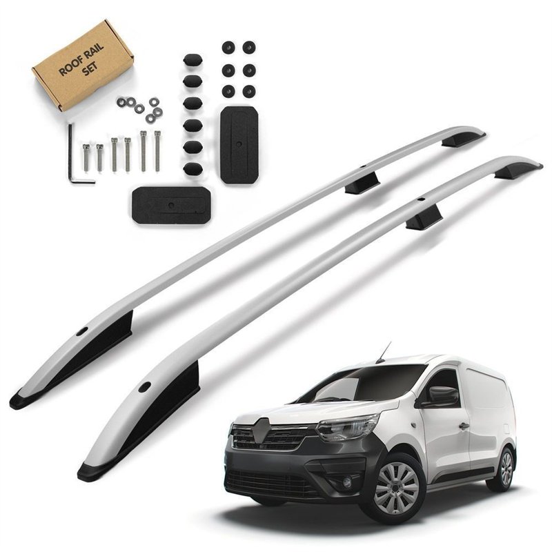 Roof rails for Renault Express 2021-2024 | Aluminum | Plastic