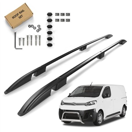 Roof rails for Citroen Dispatch LONG 2016- | Aluminum | Plastic